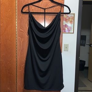 Black mini dress